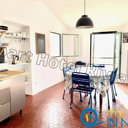 Riviera - Sea View - Amazing Large 3 Bedrooms With Sea View Ac - Old Town- Promenade Des アパート 4*